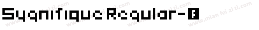 Sygnifique Regular字体转换